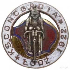odznaka Klubu Sportowego. CONCORDIA ŁÓDŹ z 1922 r, dwuc...