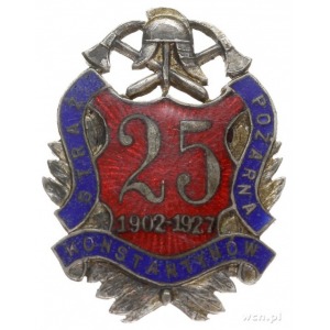 odznaka rocznicowa 25 Lecia Straży Pożarnej w Konstanty...
