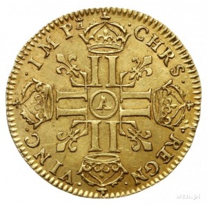 louis d’or juvénile à la tête nue 1668 A, Paryż; Fr. 42...