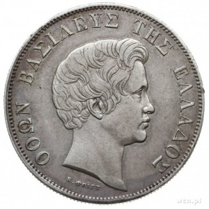 5 drachm 1833, Monachium; Dav. 115, Divo 10a, KM 20; pa...