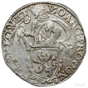 talar lewkowy (Leeuwendaalder) 1652, znak menniczy pięc...