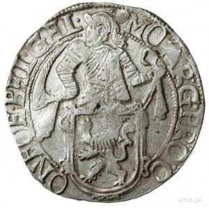 talar lewkowy (Leeuwendaalder) 1648, rycerz stojący w p...