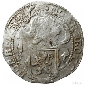 talar lewkowy (Leeuwendaalder) 1651, rycerz stojący w l...