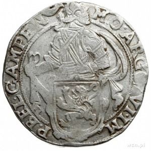 talar lewkowy (Leeuwendaalder) 1652, rycerz stojący w l...