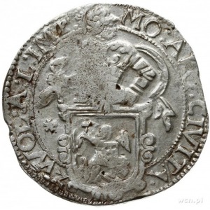 talar lewkowy (Leeuwendaalder) 1646, rycerz stojący w l...