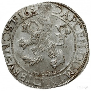 talar lewkowy (Leeuwendaalder) 1653, rycerz stojący w l...