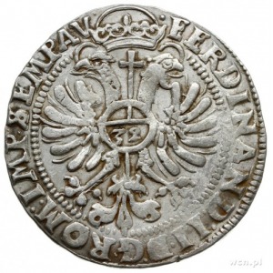 talar 1631, z tytulaturą Ferdynanda II; Aw: Św. Jan z B...