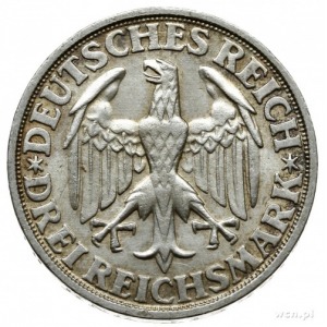3 marki 1928 D, Monachium; wybite z okazji 1000-lecia D...