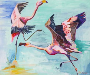 Marta Lisiewicz, Flamingi, 2019