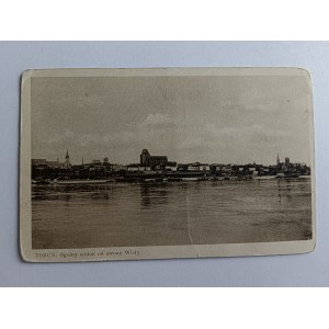 POCZTÓWKA TORUŃ, OGÓLNY WIDOK OD STRONY WISŁY, PRZEDWOJENNA
