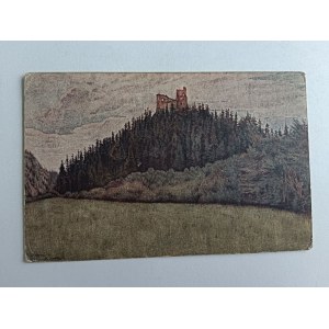 POSTCARD POLISH PAINTING, TRZEBINSKI, NIEDZICA NAD DUNAJCEM, FORMER POLISH STRONGHOLDS, PRE-WAR