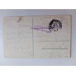 POCZTÓWKA ŁOWICZ ULICA WJAZDOWA PRZEDWOJENNA 1917 R