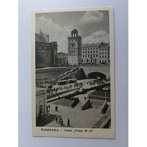 POCZTÓWKA WARSZAWA, TUNEL TRASY W-Z