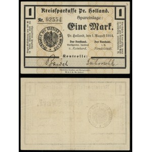 East Prussia, 1 mark, 1.08.1914