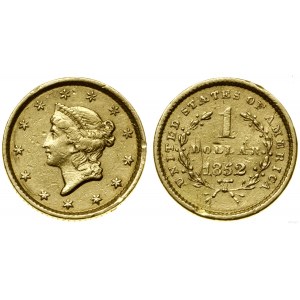 United States of America (USA), $1, 1852, Philadelphia