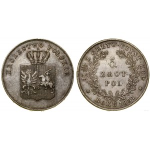 Poland, 5 zloty, 1831 KG, Warsaw