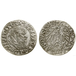 Prusy Książęce (1525-1657), grosz, 1542, Królewiec