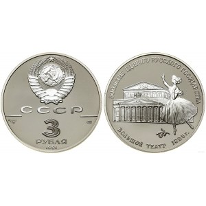 Rosja, 3 ruble, 1991, Moskwa