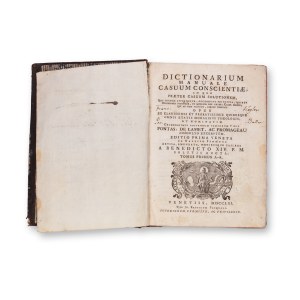 Dictionarium manuale casuum conscientiae I.