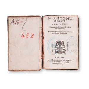 MURET, Marc - Antoine (1526 - 1585): M. Antonii Mureti Orationes
