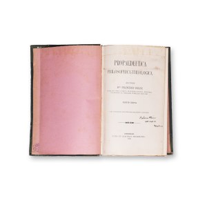 EGGER, Francisco: Propaedeutica philosophica - theologica