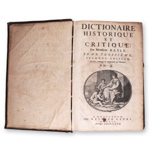 BAYLE, Pierre (1647 - 1706): Dictionaire historique et critique, Tome III.
