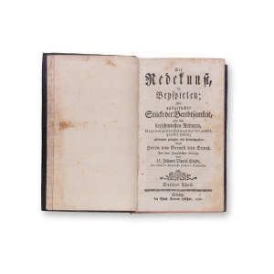 VON BENAT, Gerard: Die Redekunst in Beyspiele III.+IV.