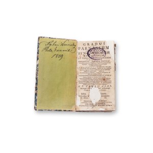 ALER, Paul (1656 - 1727): Gradus ad Parnassum