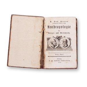 PLATNER, Ernst (1744 - 1818): Anthropologie fur Aerzte und Weltweise I.