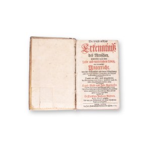 RICHTER, Christian Friedrich (1676 - 1711): Die hochst - nothige Erkenntnis des Menschen