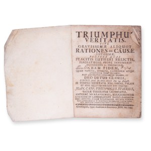 STIERIUS, Theophilus: Triumphus Veritatis