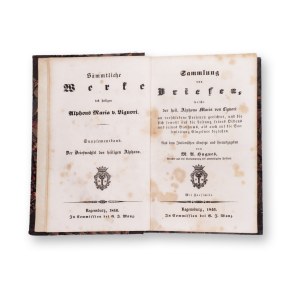 DE LIGORIO, Alphonso Maria (1696-1787): Sammlung von Briefen