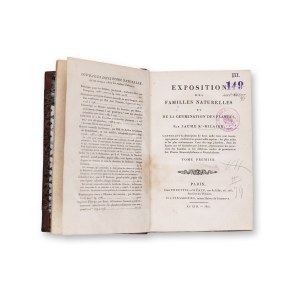 ST. - HILAIRE, Jaume (1772 - 1845): Exposition des famillies naturelles I.