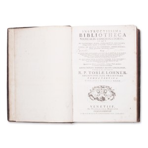 LOHNER, Tobias (1619 - 1697): Instructissima Bibliotheca Manualis III.+IV.