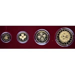 ČR, Dukátová řada ČR 2008, Proof, 10, 5, 2, 1 dukát