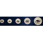 Set of gold coins 2006, Kangaroo, 100, 50, 25, 15, 5 Dollar