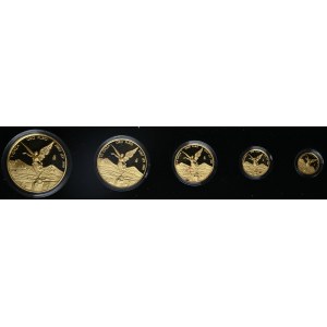 Set of gold coins 2007, Libera, Proof, 1,1/2,1/4,1/10,1/20 ounce