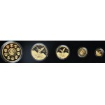 Set of gold coins 2007, Libera, Proof, 1,1/2,1/4,1/10,1/20 ounce