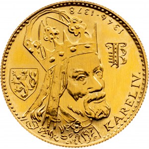 ČSSR, dukát Karel IV. 1978, UNC