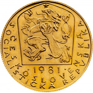 ČSSR, dukát Karel IV., 1981, UNC