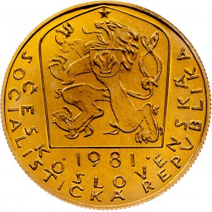 ČSSR, dukát Karel IV., 1981, UNC