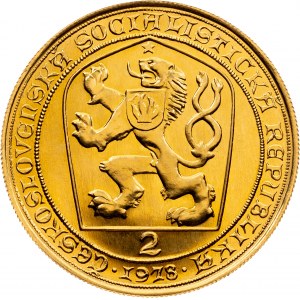 ČSSR, 2 dukát Karel IV. 1978, UNC