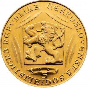 ČSSR 5 dukát, Karel IV. 1978, UNC