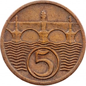 ČSR, 5 haléř 1924, EF