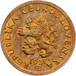 ČSR, 10 haléř 1921, Zkušební ražba
