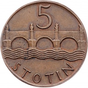 ČSR, 5 Stotin 1920, Zkušební ražba