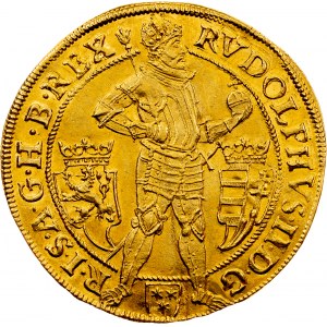 3 ducat 1605 Prague - Lasanz, off-centre 1/2 thaler