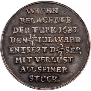Silver medal, Liberation of Vienna from the Turks, 1683