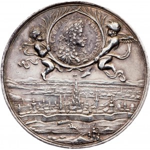 Stříbrná medaile na porážku Turků 1685, I.G
