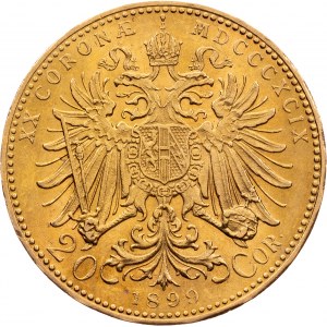 20 Koruna 1899, EF+